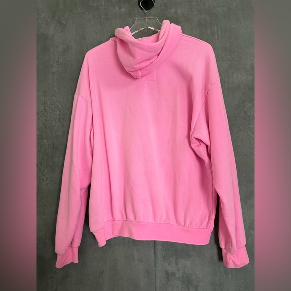 AVIATOR NATION LOGO PULLOVER RELAXED HOODIE - NEON PINK B3294 - Picture 5 of 5